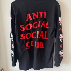 Hello Kitty Anti Social Social Club Black Long Sleeve